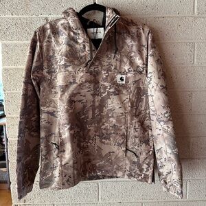 Carhartt Nimbus Camo Hooded Jacket Windbreaker Anorak NWOT Size Small
